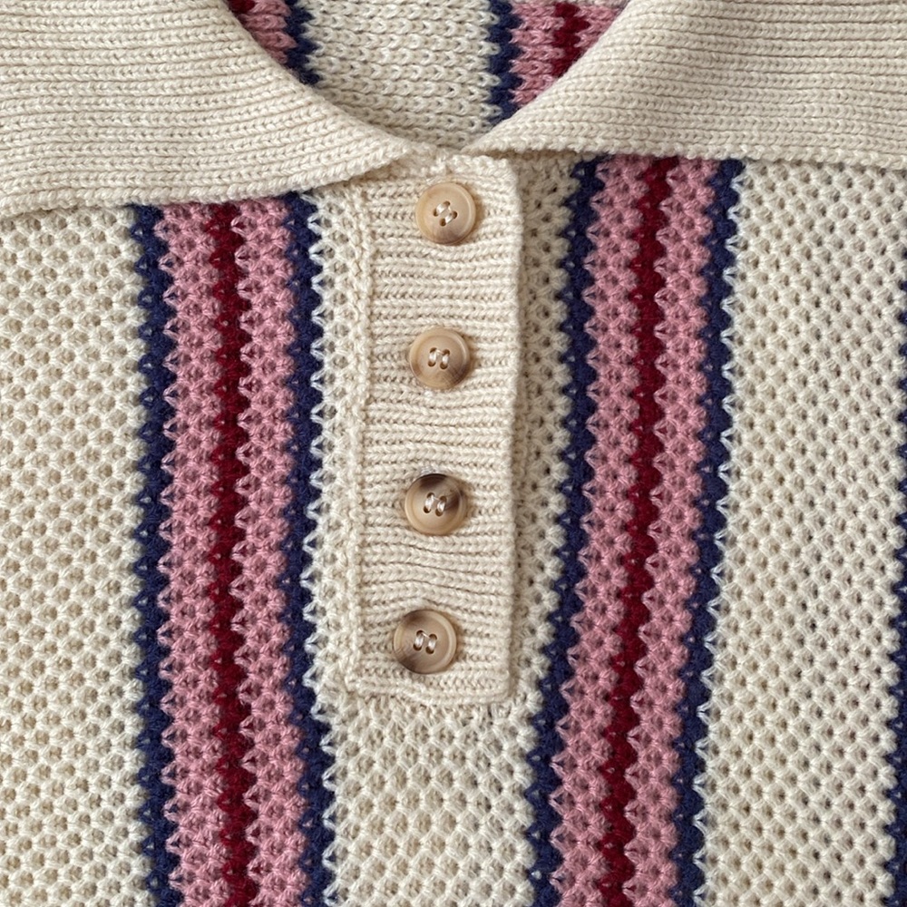 Shein Curve Retro Knit Striped Sweater Size XXL